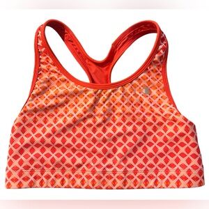Champion Orange and Pink Diamond Patterned Sports Bra. Size M
